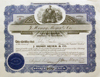 «J. Henry Meyer stock certificate isssued to John Freuler»